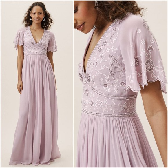 Anthropologie Dresses & Skirts - BHLDN Anthropologie Fresna Dress lilac soft purple